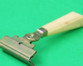 Retro Schick Injector Safety Brass Razor Bakelite Handle 1946-1955