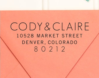 Address Stamp, Return Address Stamp, Self Inking Return Address Stamp, Wedding Return Address Stamp, RSVP Stamp, Custom Stamp - No. 43