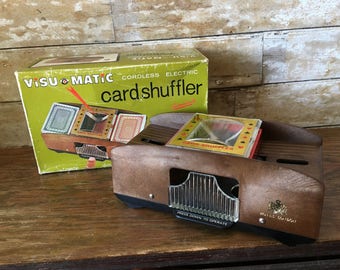Vintage Card Shuffler Metal 1950's or 60's