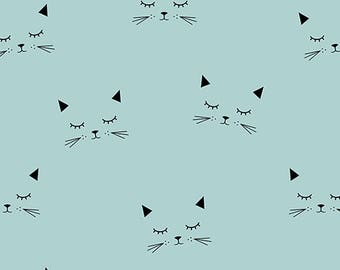Organic Jersey Cats Fabric