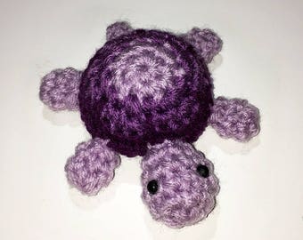 purple stuffed turtle