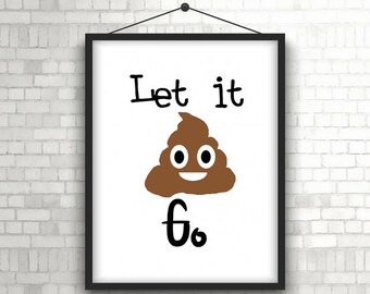 Funny bathroom print - Funny bathroom wall decor - Kids bathroom wall decor - Funny bathroom sign - Kids bathroom printable