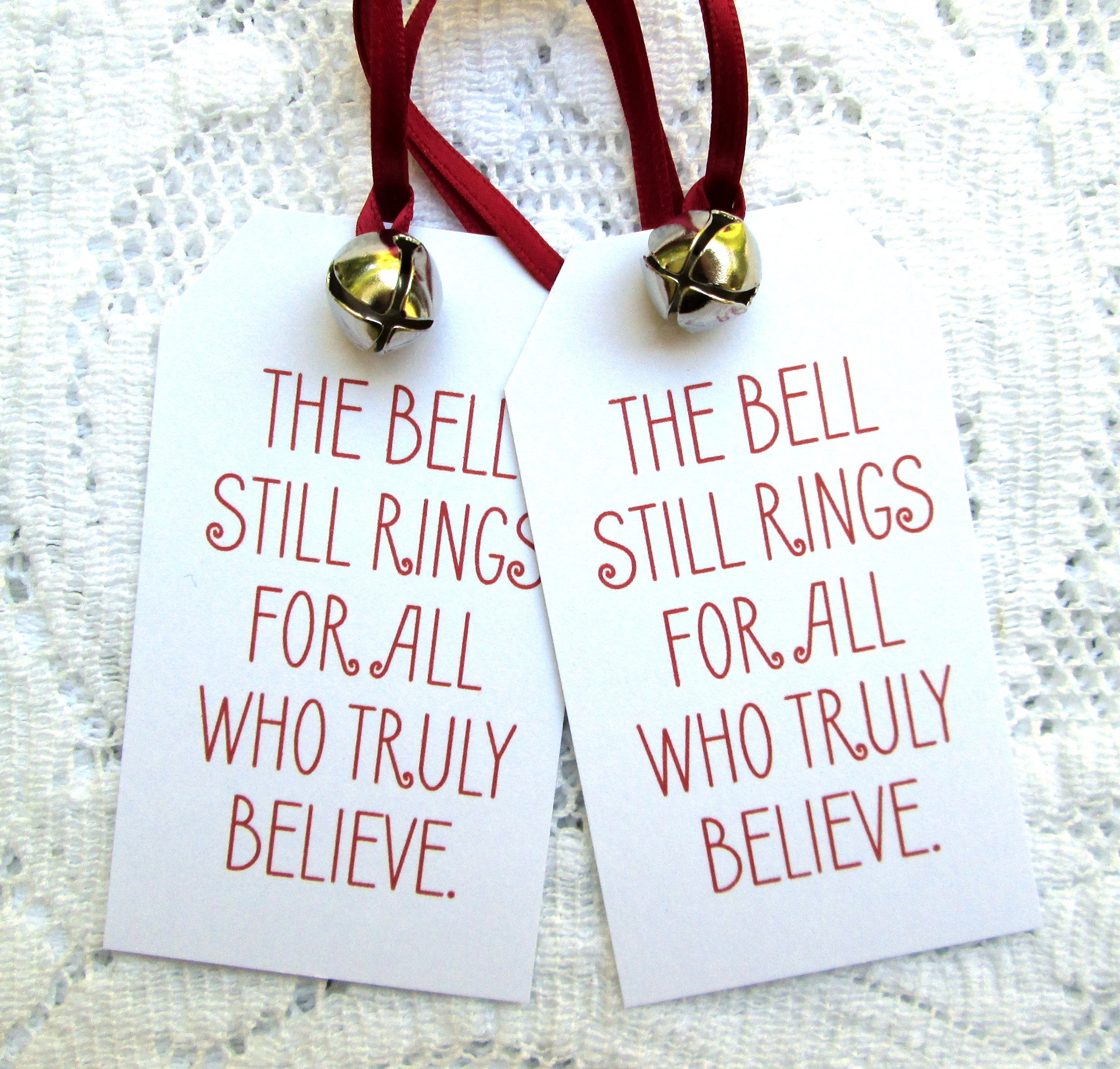 Christmas Tags The Polar Express The Bell Still Rings Tags