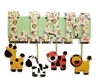 safari wooden letters animal woodel letters safari nursery