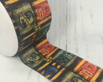 3", Harry Potter Ribbon, Gryffindor, Slytherin, Ravenclaw, Hufflepuff, Wizard Ribbon, Hair Bow Ribbon, Cheer Ribbon, Cheer Bows
