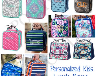 Personalized Kids Lunch box, Lunch box, monogram lunch box, kids lunch box, kids lunch bag