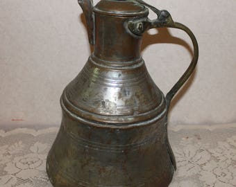 Antique Brass Turkish Coffee Pot – Great Primitive Décor