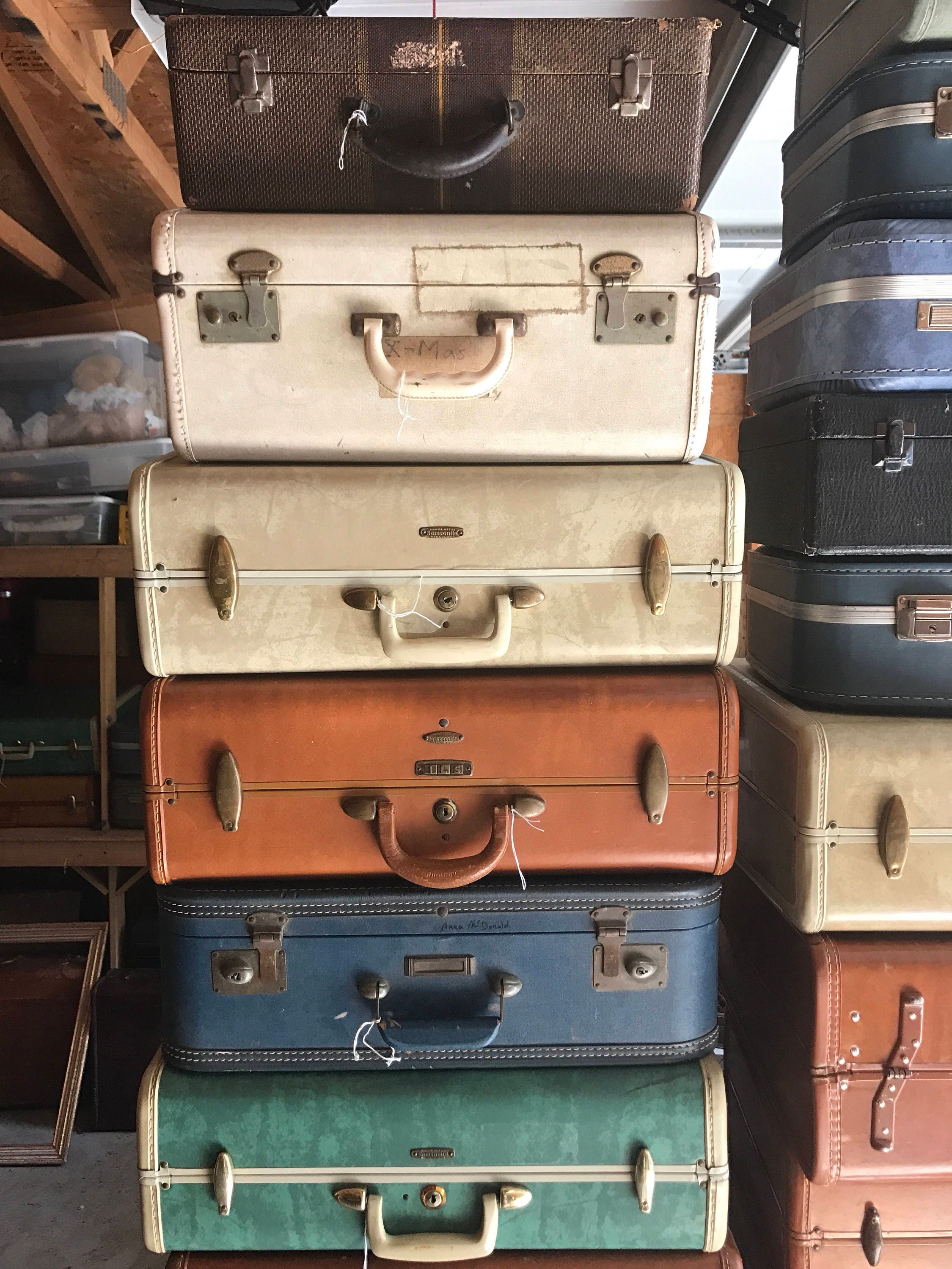 Vintage Suitcase Shelves / Suitcase Shelf Small / Display