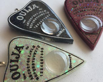Resin ouija planchette necklaces
