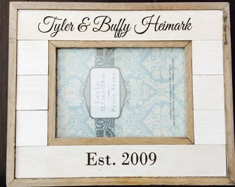 Personalized Picture Frame, customized wedding gift, newlywed gift, anniversary gift,