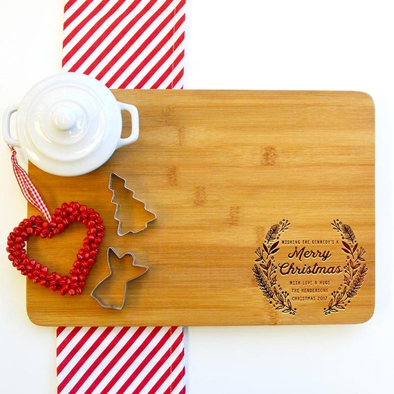 Personalized Cutting Board Custom Cutting Board Christmas