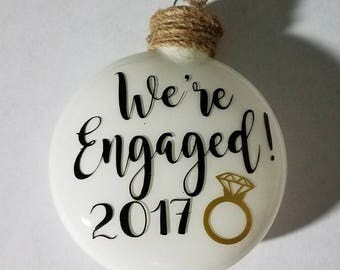 We're Engaged Ornament