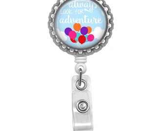 Disney inspired - ID badge reel - Up inspired badge - Nurse ID reel - Staff badge ID reels - Employee badges - business badge id reel