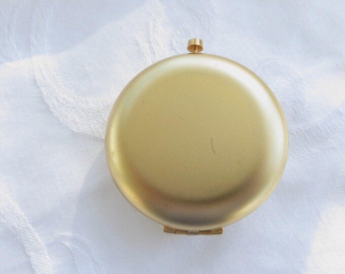 Estee Lauder Cherub Compact, April Angel Compact, Vintage Vanity Rhinestone Accents, Never Used