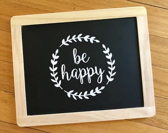 Be Happy, Laptop Decal, Laptop Sticker, Macbook Decal, Macbook Sticker, Laptop Quote, Quote Decal, Quote Sticker, Vinyl Decal, Vinyl Sticker