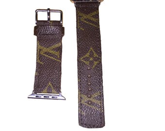 Artisan watch strap handmade louis vuitton strap Apple Watch