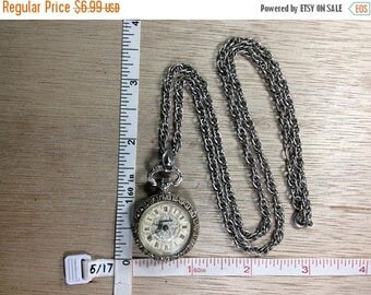 Flag Flip Vintage Watch Necklace