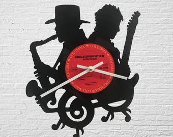 Bruce Springsteen and Clarence Clemons Record Clock