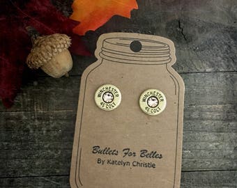 Bullet jewelry, bullet earrings, Bullet stud earrings