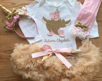 Unicorn First Birthday First Birthday Outfit Girl | One year old first birthday outfit 1st Birthday Tutu Outfit Unicorn