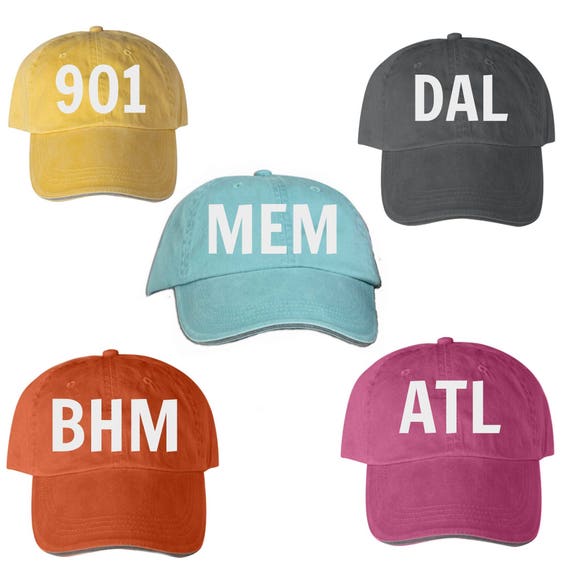 City Initials Cap / City Abbreviation Hat / Area Code Hat