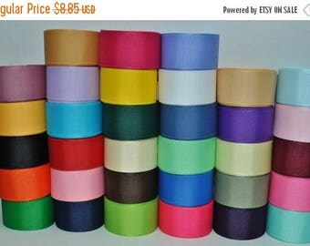 ON SALE wholesale grosgrain ribbon solid color 7/8" -33yards-