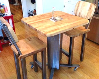 Butcher Block Dining Set
