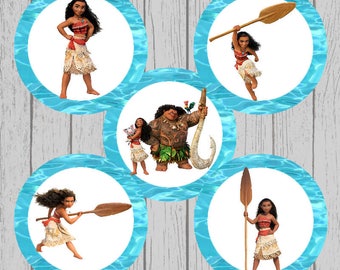 Moana Bottle Cap Images