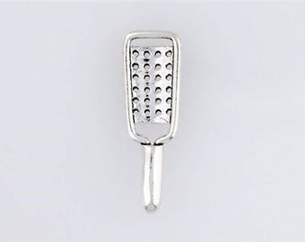 Sterling Silver 3-D Handheld Cheese Grater Charm