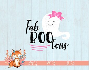 Fab BOO lous Halloween SVG, Halloween, SVG, Girls Halloween SVg, Halloween svg