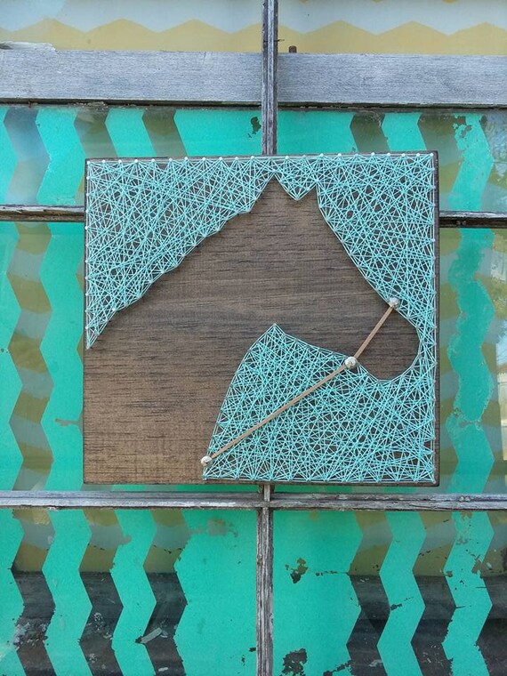 Horse String Art Reverse Horse Nail Art Thread Art Horse