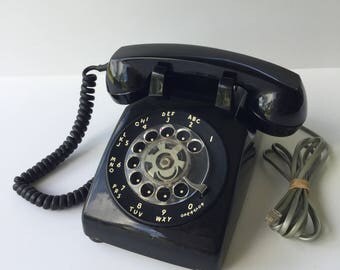1950s Black Bell System by Western Electric G3 Rotary Telephone