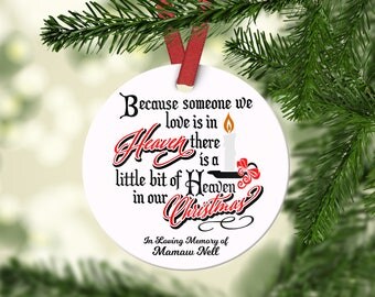 in memory christmas ornaments