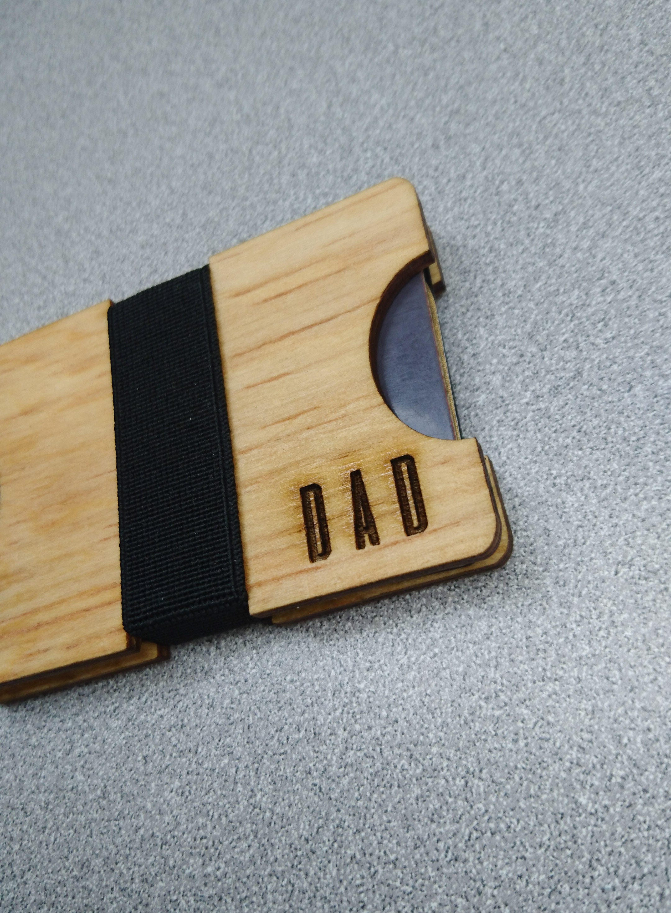 Custom Wooden Wallet Mens Wood WalletGift for him Slim