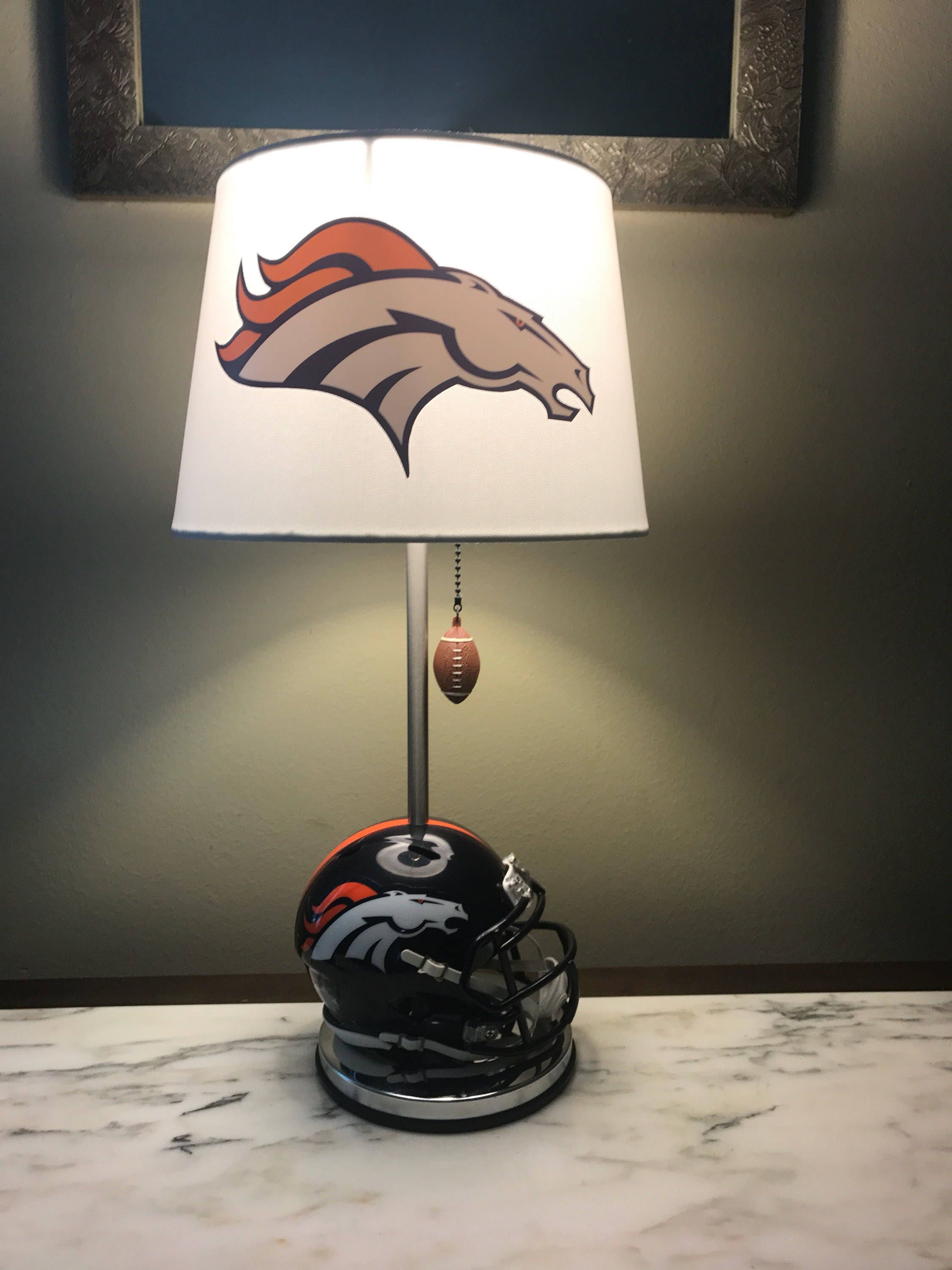 Denver Broncos football Lamp. Nfl sports team.