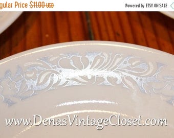Summer Clearance Sale Vintage Corelle Sea and Sand Plates Bread and Butter Dessert Plates Lot of 3 White and Blue