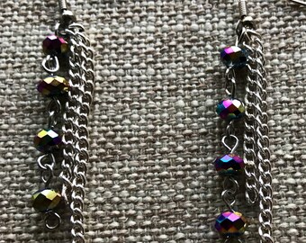 Fun multi color dangle earrings