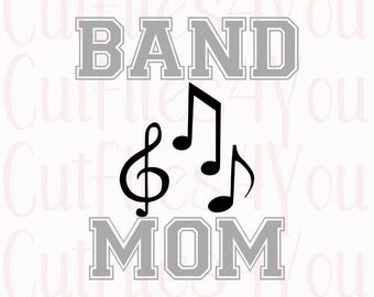 Band Mom svg, Proud Band Mom svg, Band Camp, Mom Music design, Band fan, Music Inspiration, Music motivation, Band Junkie svg,
