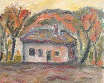 European art oil painting landscape fauvism