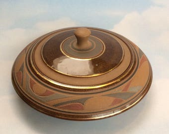 Handmade RP signed Pottery Vanity Bowl or Trinket Dish