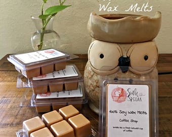 Coffee Scent Wax Melts - Soy Wax Melts - Wax Warmers - Chunk Wax Tarts - Clamshell Wax Tarts - Wickless Candle - Scented Wax Melts - Coffee