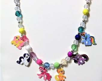 My Little Pony Charm Necklace, My Little Pony Charm Bracelet, My Little Pony Jewelry, My Little Pony Party Favors