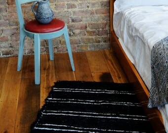 Black and White Rugs, Beni ourain rug, Modern rug, Pattern rugs, Berber Rugs, Area rugs, Handwoven Cotton | Eco friendly | Washable.