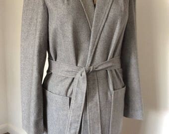 80s Vintage Jacket - Grey Jacket - Wool Jacket - Womens Jacket - UK Size 14 - Retro Jacket - 40s Vintage Style Jacket - Vintage Coat