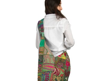 Green Hobo Bag, Woven Bag, Sling Bag, Boho Bag, Hippie Bag, Shoulder Bag, Crossbody bag, Beach Bag
