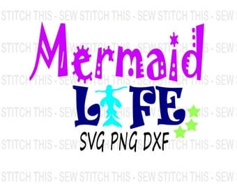 Mermaid life svg, Mermaid svg, Beach svg, Summer svg, Little mermaid svg, Mermaid clip art, Mermaid, Mermaid life, Beach life, Vacation svg