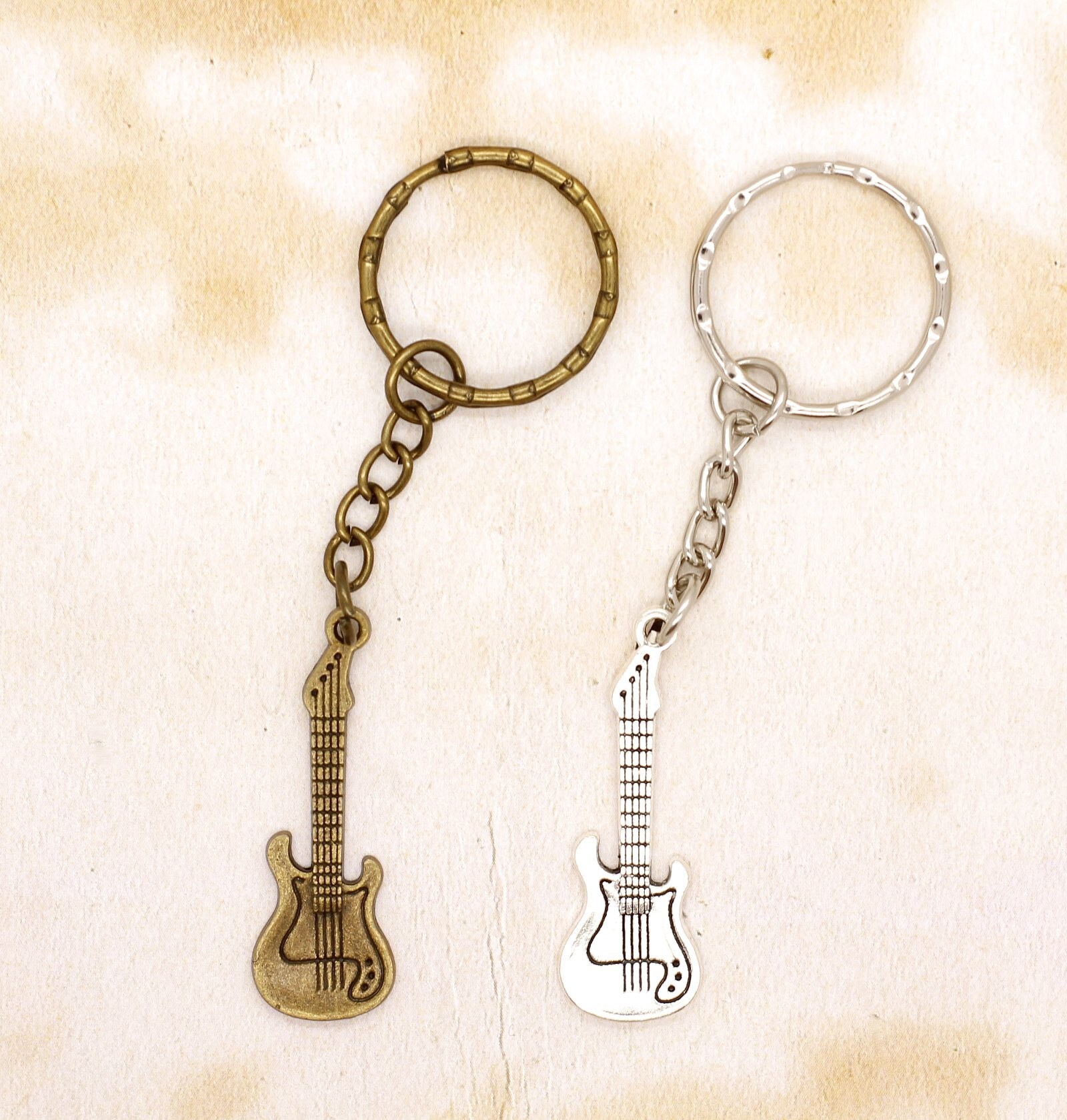 Electric Bass Guitar Keyring Guitarist Gift Idea Choice of