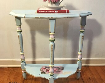 Small Half Moon Table For Hall half moon table | etsy Small Half Moon Table For Hall half moon table | etsy