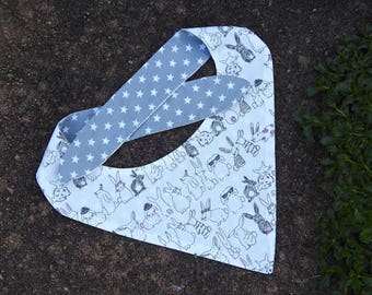 Bunny Bandana, Rabbit Dog Bandana, Easter Bandana