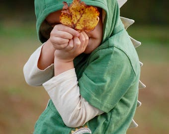 2T Dinosaur Hoodie, Baby green Dino, Dinosaur Toddler, Baby T Rex, Spikes, Scaled Dinosaur tee, boy Dino, Girl Dino, 18-24 month Dino hoodie